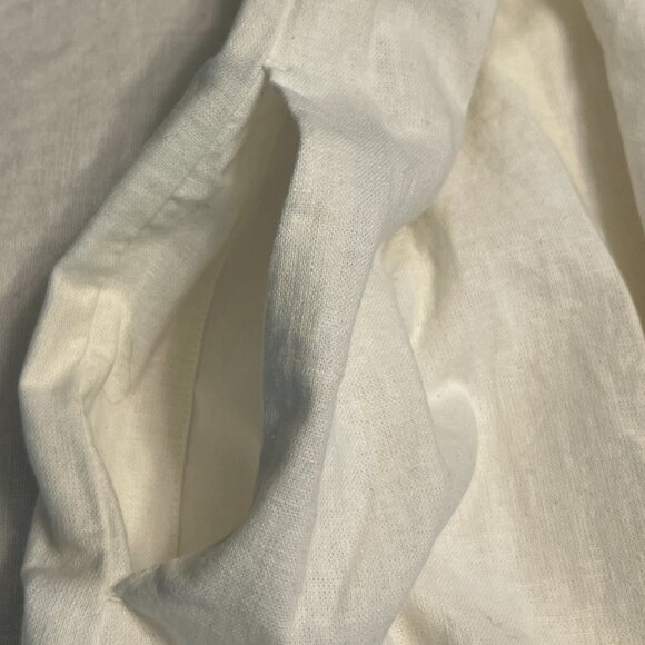 Abercrombie & Fitch Women's A-Line Dress White Linen Sleeveless Size M Pockets - Picture 4 of 10